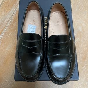 Polo Ralph Lauren black loafers like new with box